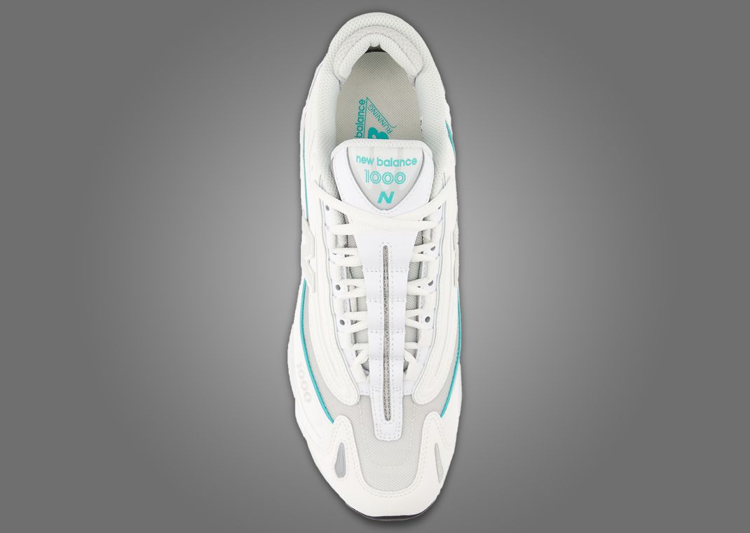 New Balance 1000 White Aqua (W) Top
