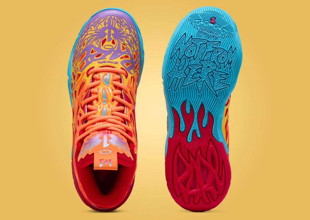 PUMA MB.04 ラメロボール　phoenix PUMA x LAMELO BALL MB.04 Phoenix Big Kids' Basketball Shoes