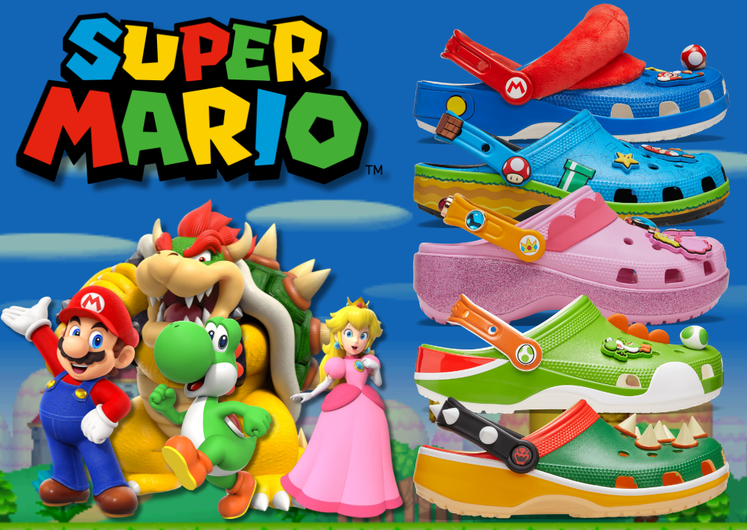 Super Mario Bros x Crocs Collection