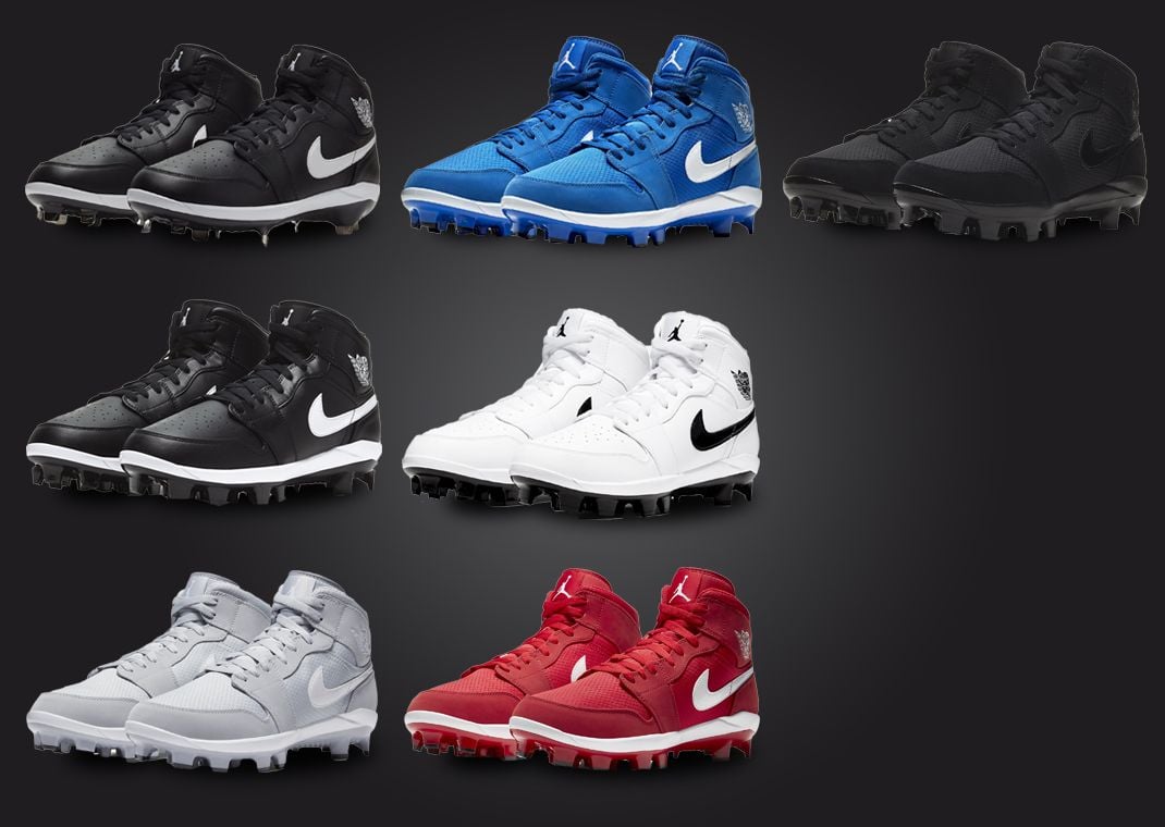 Air Jordan 1 Retro MCS & Metal Baseball Cleats (Spring 2023)