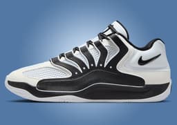 Nike KD 18 TB White Black Lateral