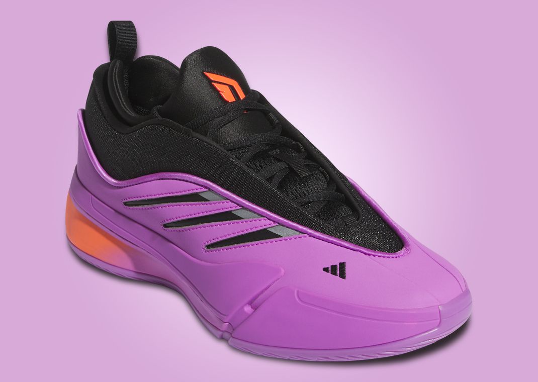 adidas Dame 9 Purple Burst Angle