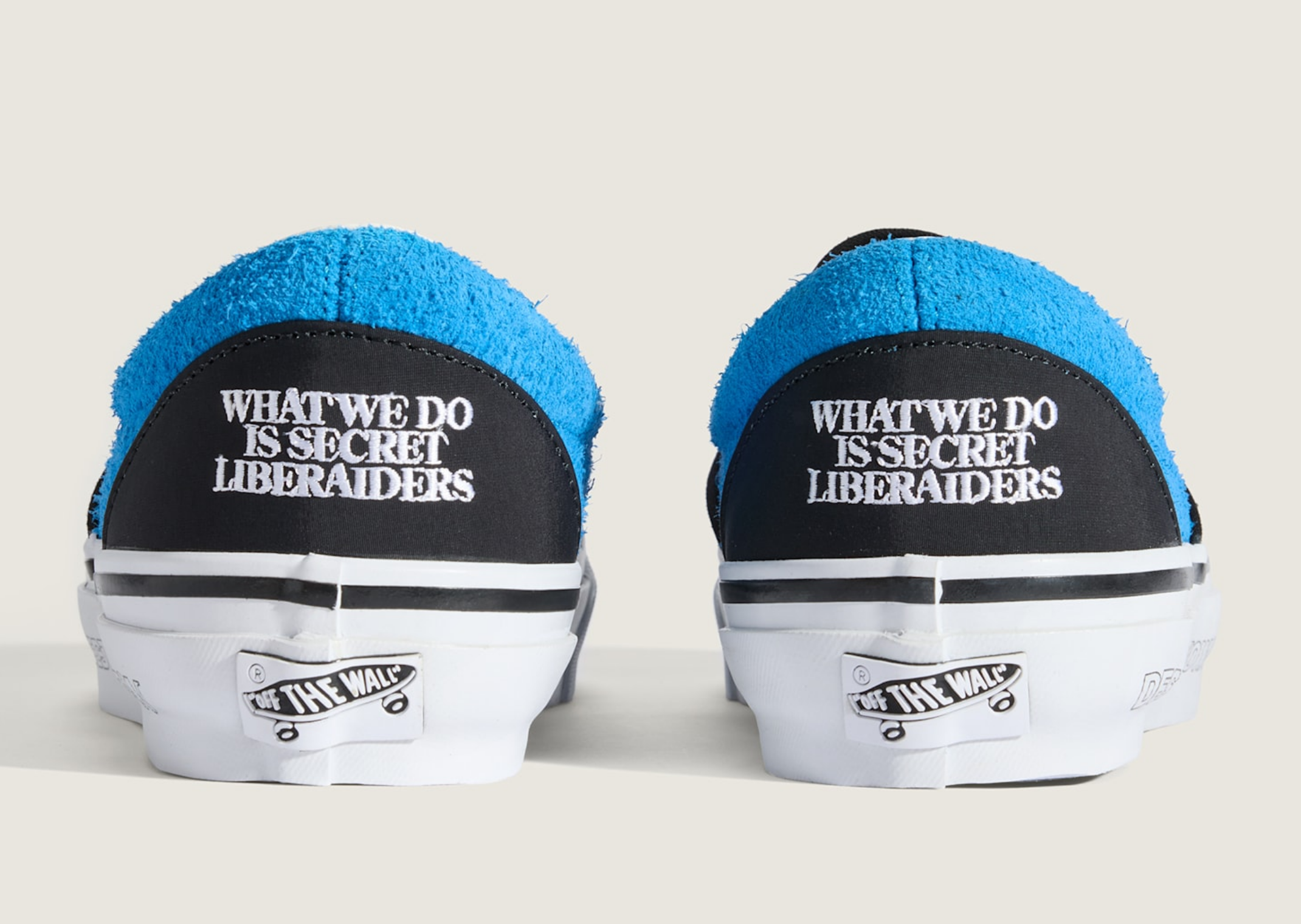 Liberaiders x Vans Slip-On Black Bright Azure - Back