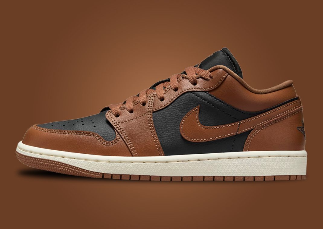Air Jordan 1 Low Black Archaeo Brown (W) Lateral