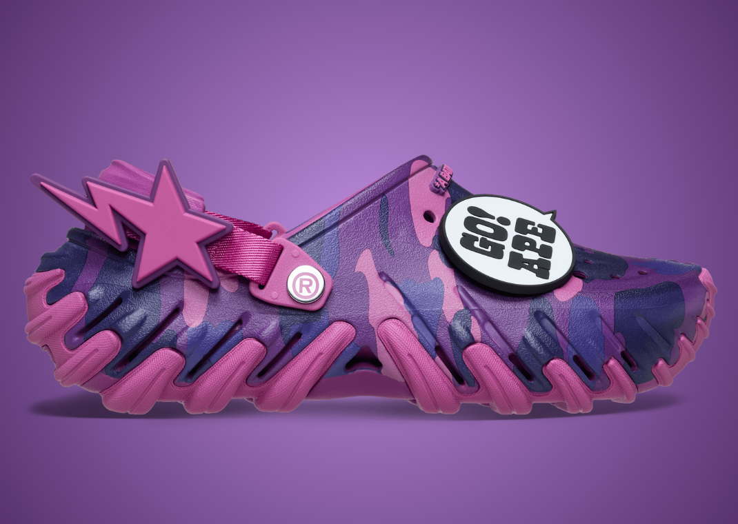 BAPE x Crocs Echo RO Clog Purple Lateral