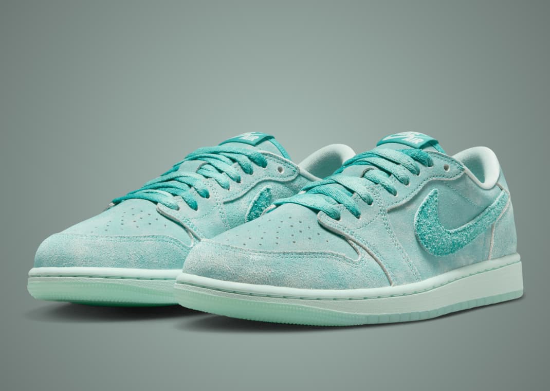 The Women's Air Jordan 1 Retro Low OG Washed Teal Releases
