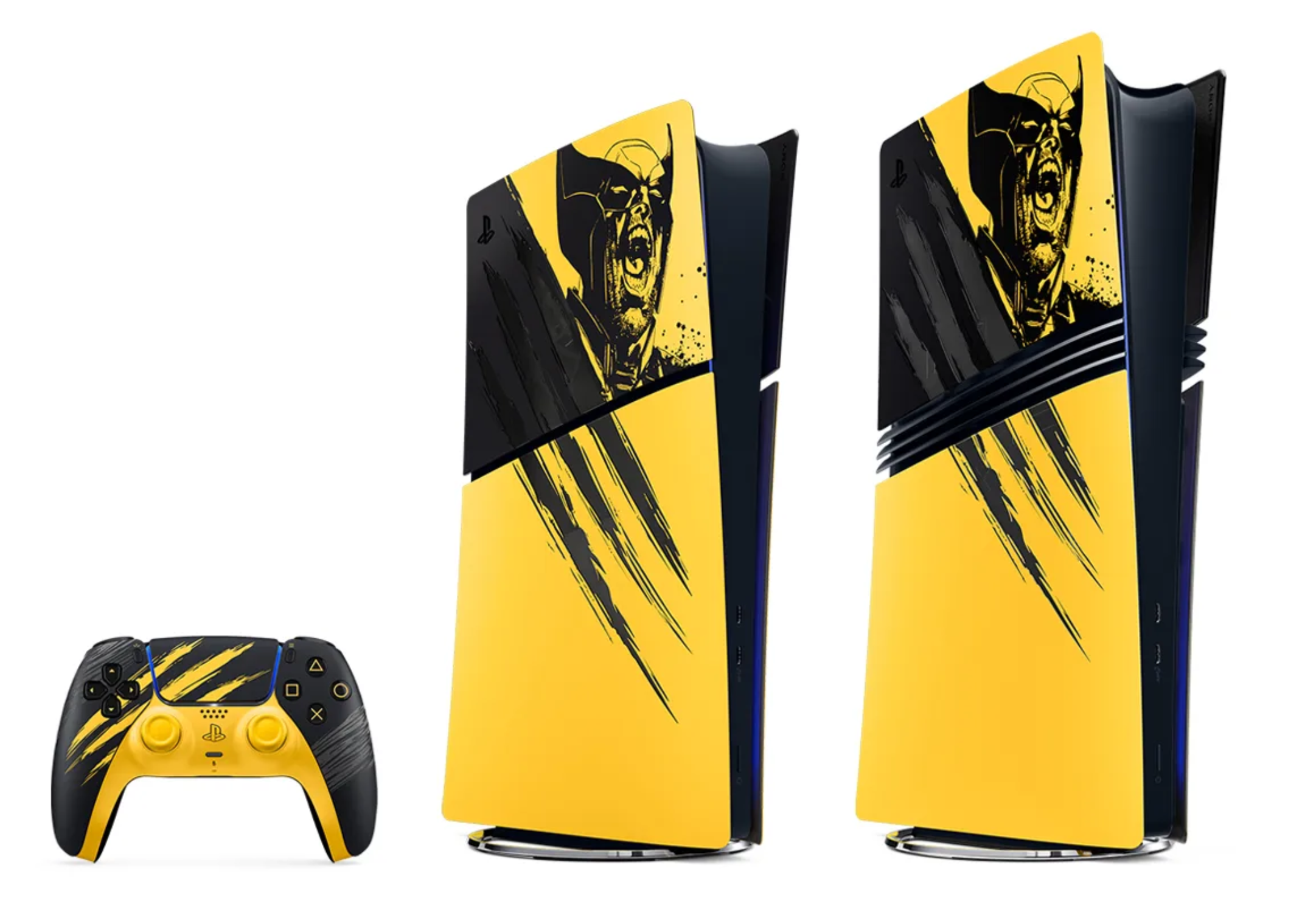 Battle Yellow Wolverine PS5 cover and controller