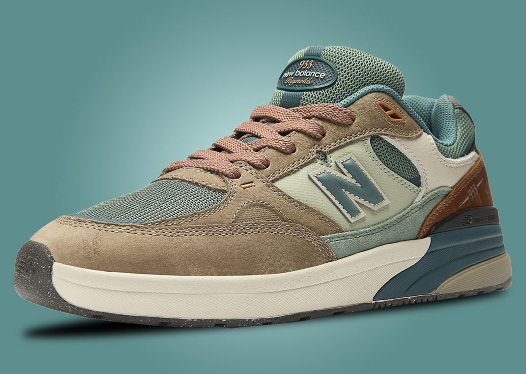 New Balance Numeric  Andrew Reynolds 933 Mushroom New Spruce