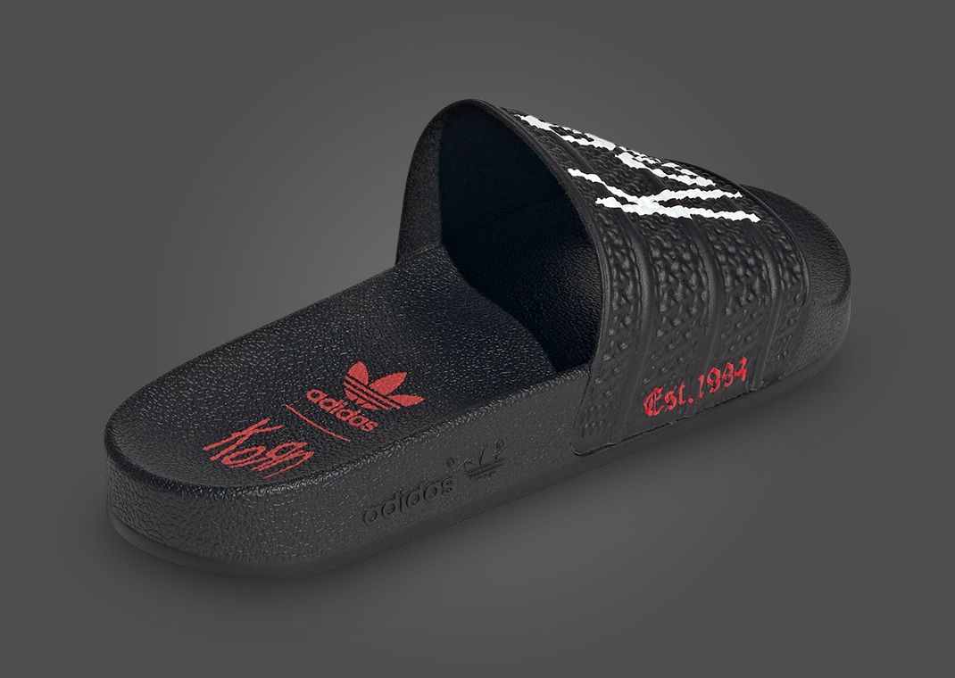 adidas 【新品】 コラボ★ADILETTE KORN SLIDES Adidas x Korn Adilette Slides | Mens Size 10 | Stickers