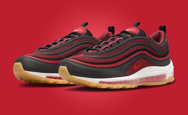 Nike Air Max 97 Black Team Scarlet