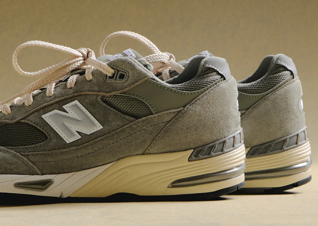 Kith x New Balance 991v1 Made in UK Vetiver Detail