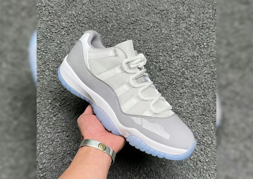 Jordan retro 11 low gray best sale