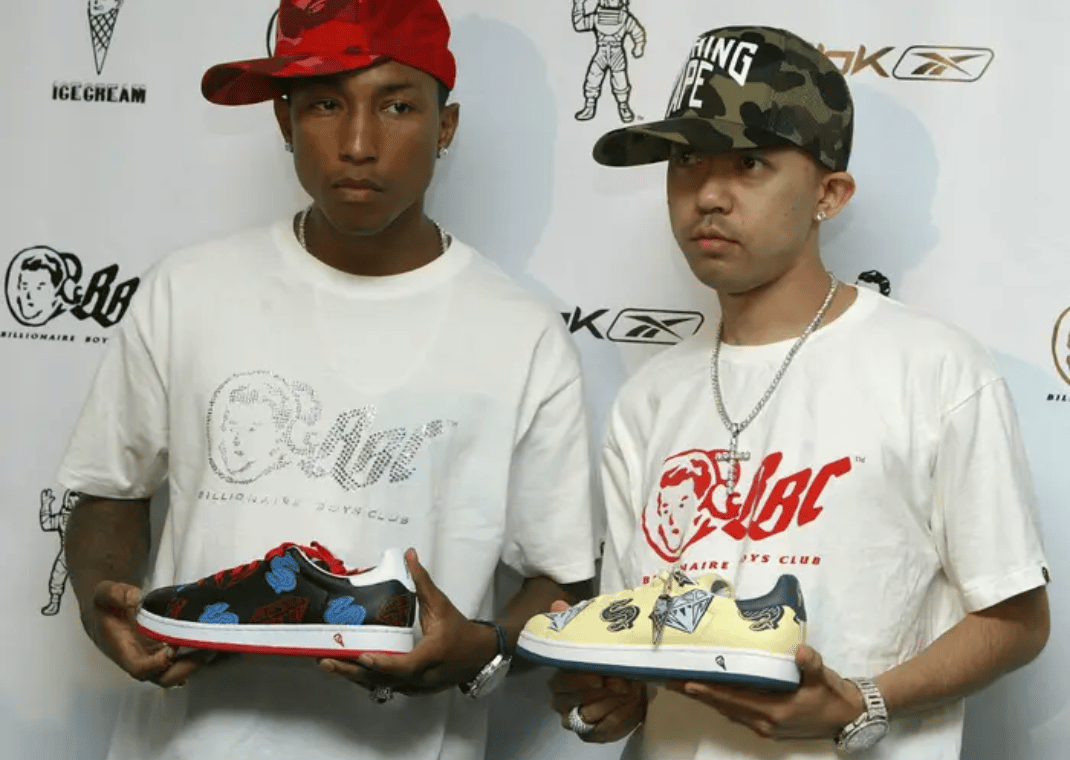 Pharrell Williams and Nigo with Ice Cream sneakers