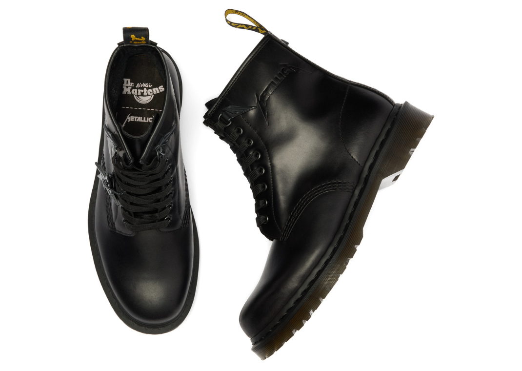 Metallica x Dr. Martens 1460 8-Eye Smooth Leather Boot Black - Pair