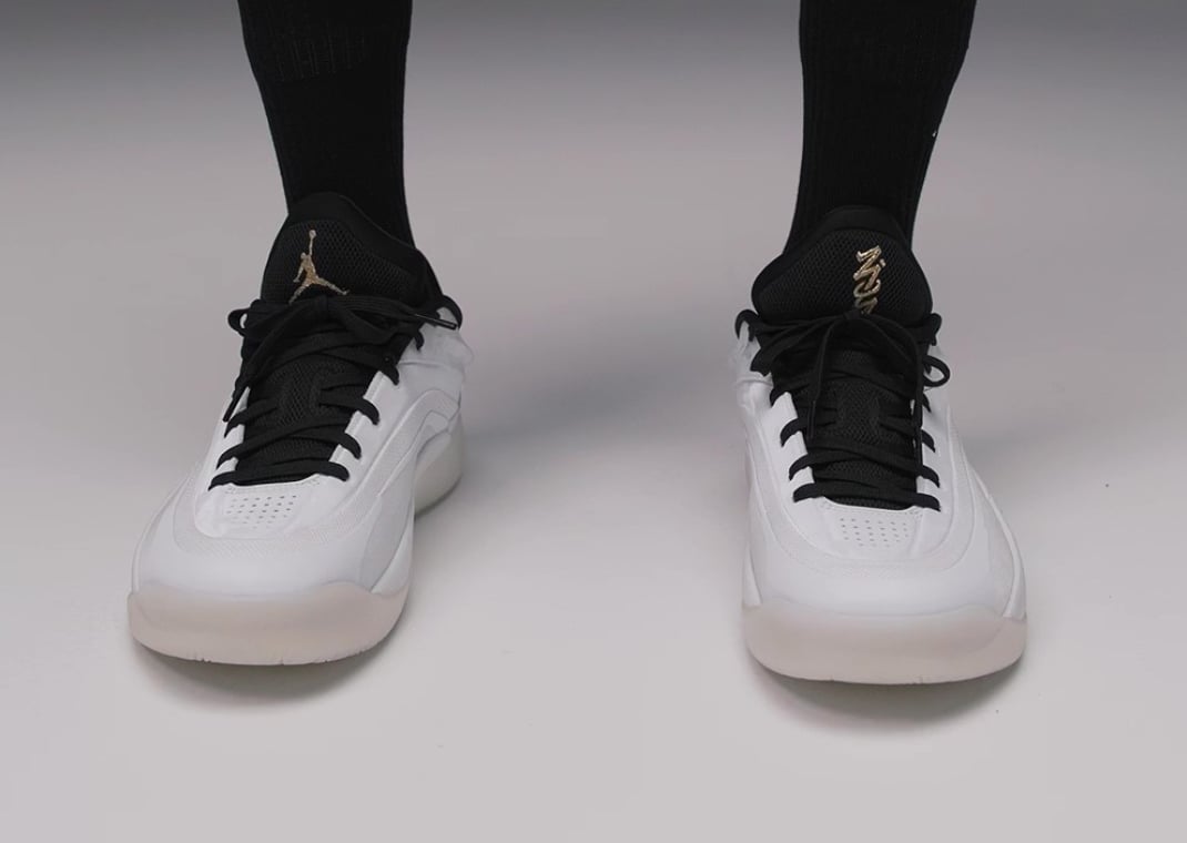 Jordan Zion 4 White Metallic Gold