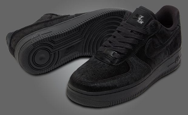 The Women's Nike Air Force 1 Low Black Fur Releases in Fall 2025