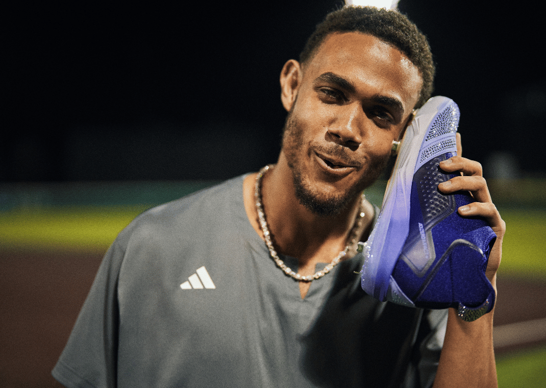 The Swarovski x adidas Adizero Impact+ Light Purple is