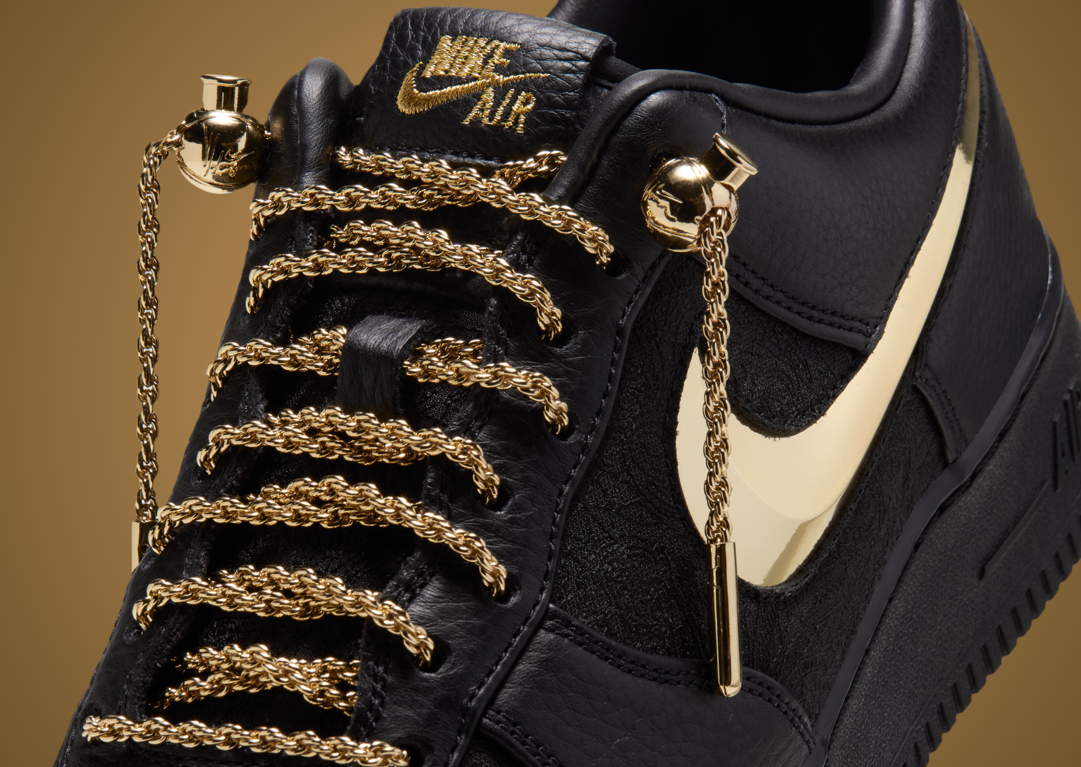 Victor Solomon x Nike Air Force 1 ASW Black - Detail