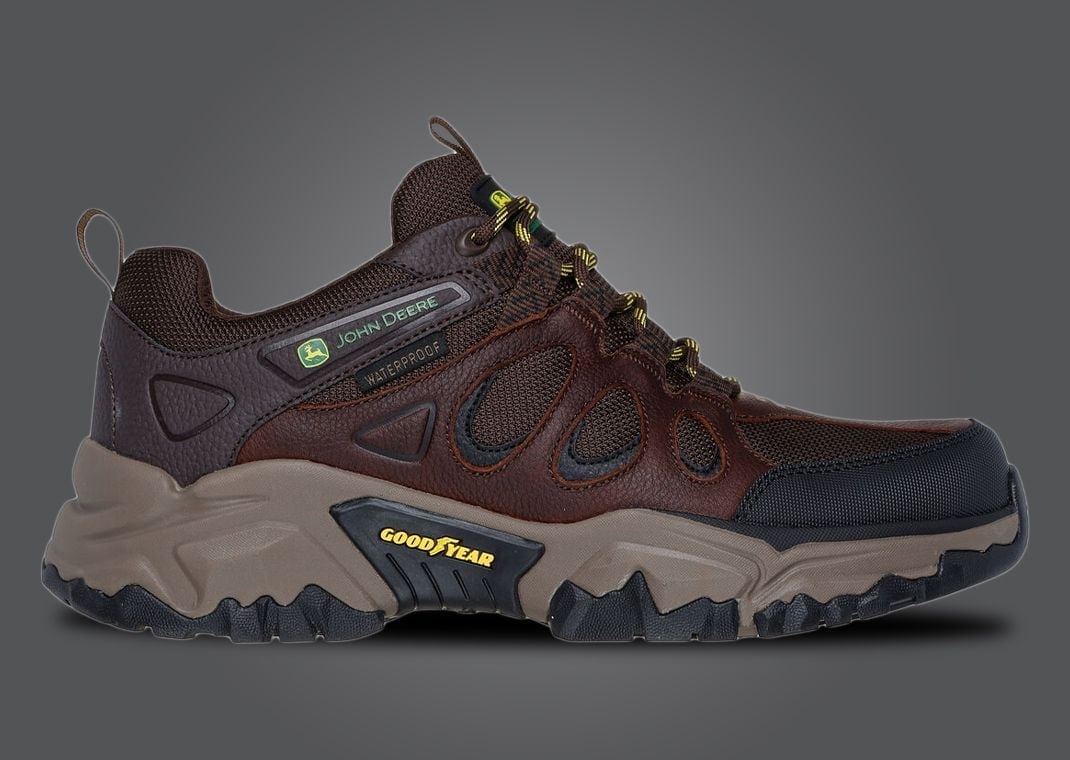 John Deere x Skechers Relaxed Fit Terraform Dunlow Red Brown