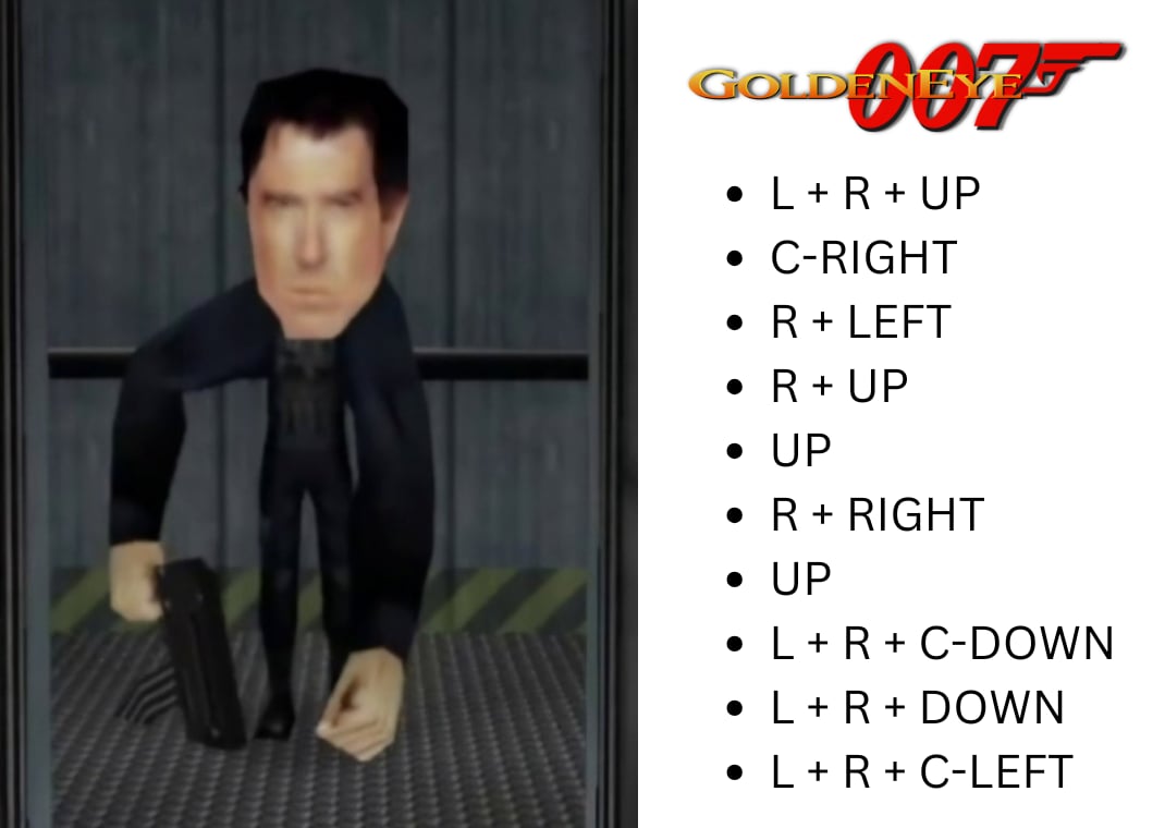 Big Head Mode (KD) Cheat Code That Inspires The .SWOOSH x Nike Air Max 1 Big Head Mode GoldenEye 007