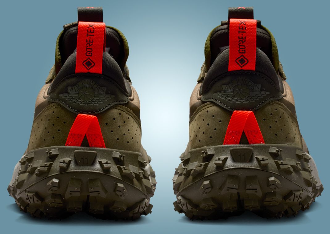 Air Jordan 1 Element Low Gore-Tex Medium Olive Heel Detail