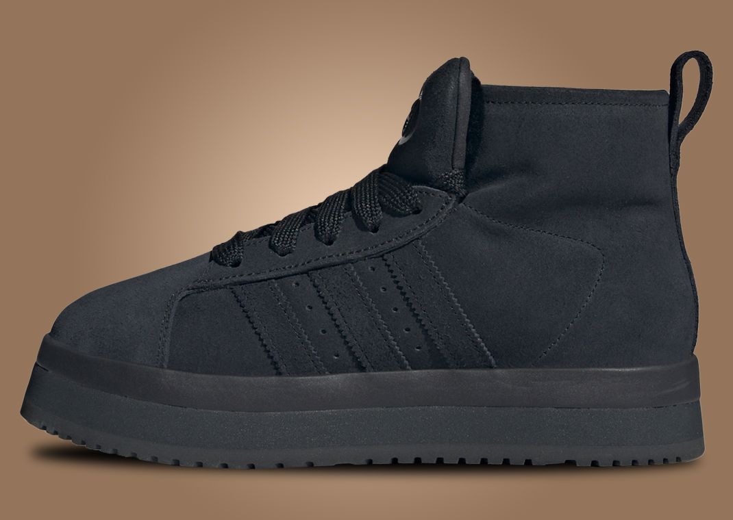 adidas Campus 00s Winter Mid Triple Black (W) - Lateral