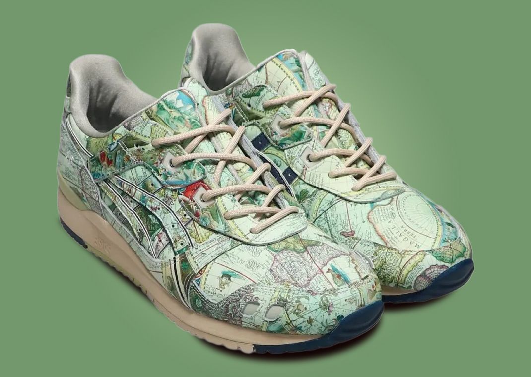 atmos x Asics Gel-Lyte III Aged Map