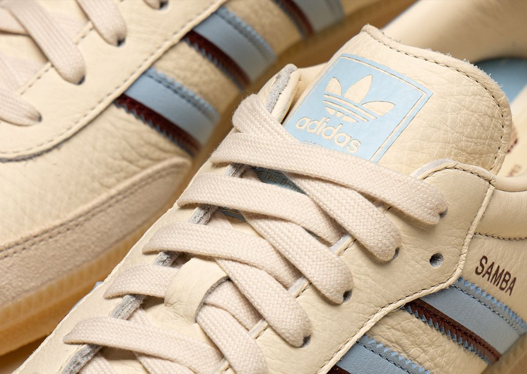 adidas Samba OG White Blue Red Tongue