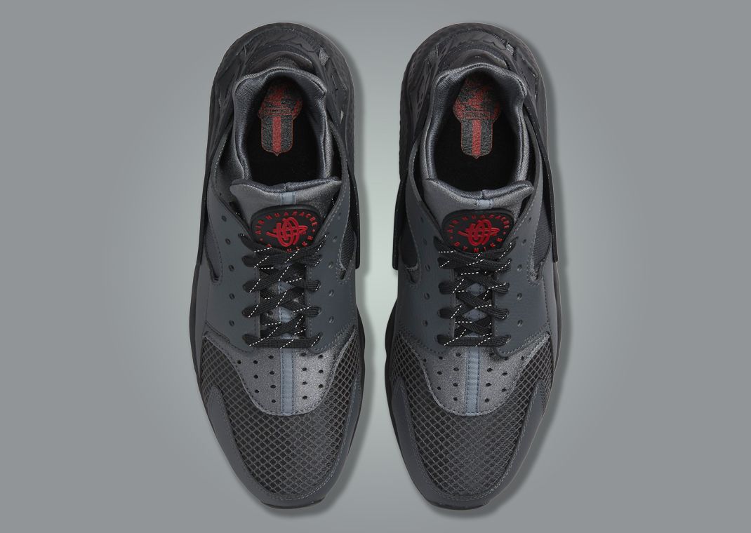 Fiery Red Accents Bring The Heat To The Nike Air Huarache
