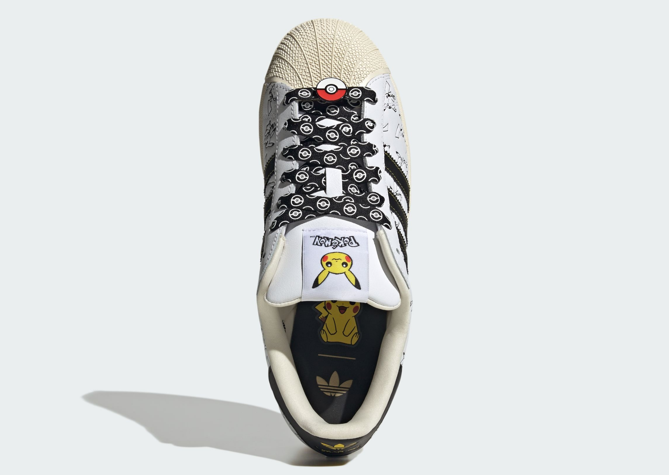 Pokémon x adidas Superstar Pikachu White Top