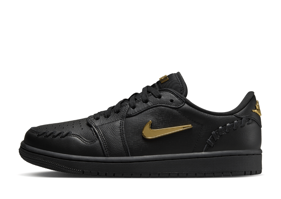 Air Jordan 1 Low Method of Make Black Metallic Gold (W)