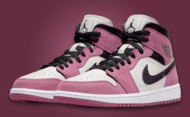 Berry Pink Covers This Air Jordan 1 Mid