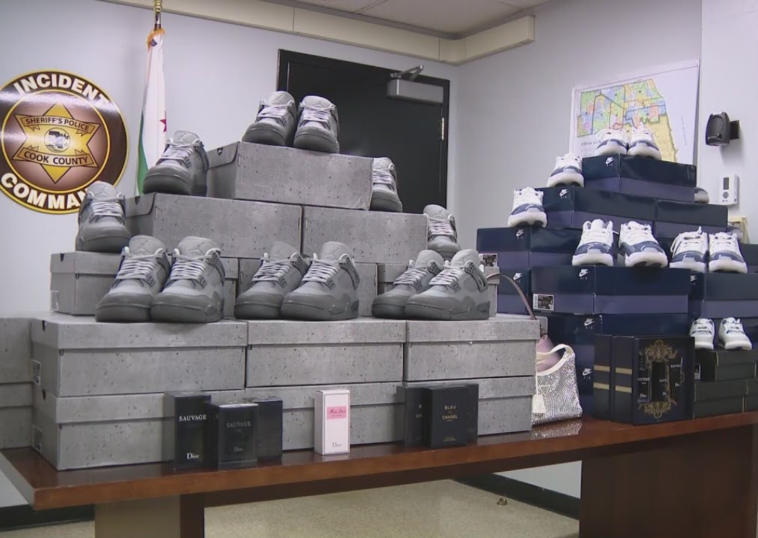 Alleged stolen sneakers recovered by police