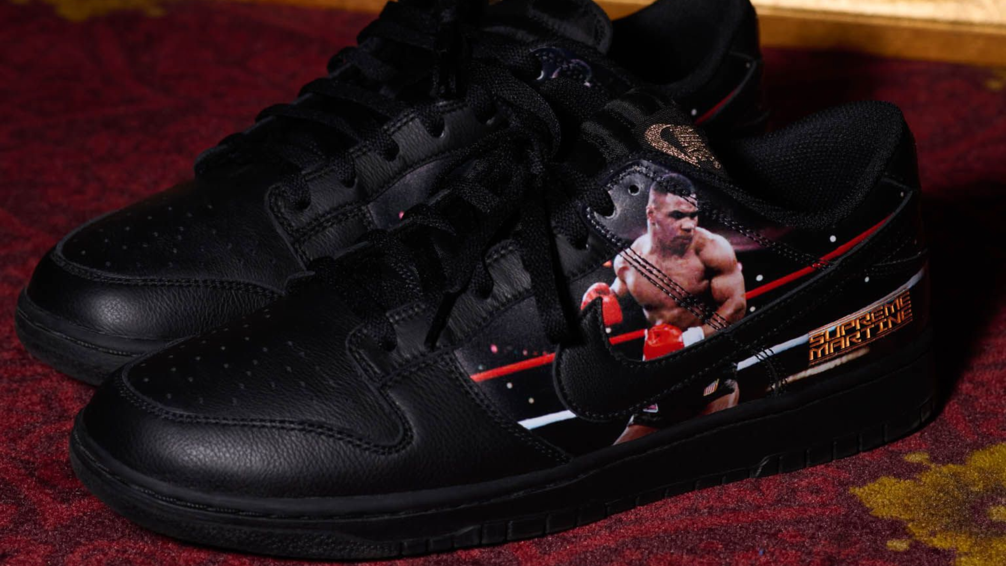 Martine Rose's Mike Tyson x Supreme x Nike Dunk Low Releases This Week