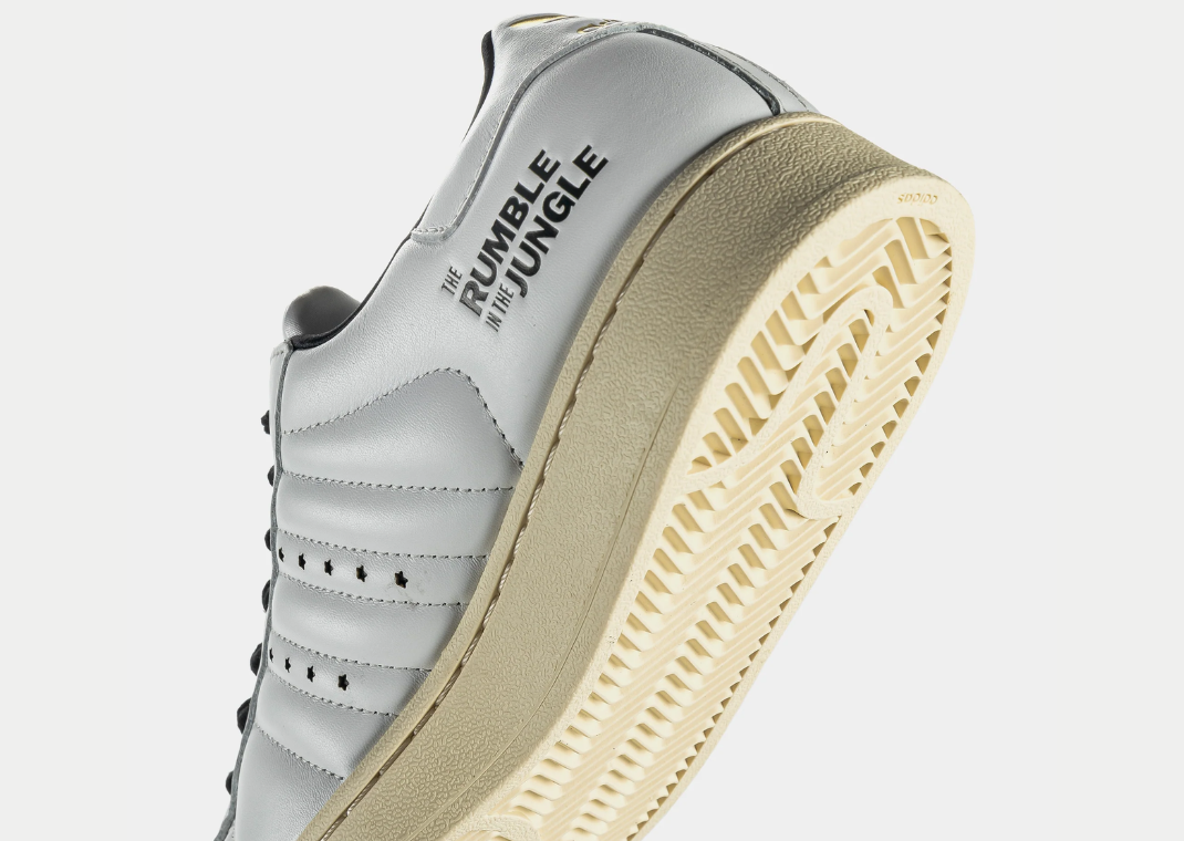 Shoe Palace x Muhammad Ali x adidas Superstar Cloud White - Heel Detail