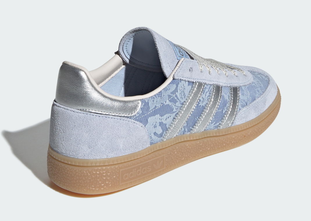 Liberty London x adidas Handball Spezial Delft Blue (W) - Heel Angle