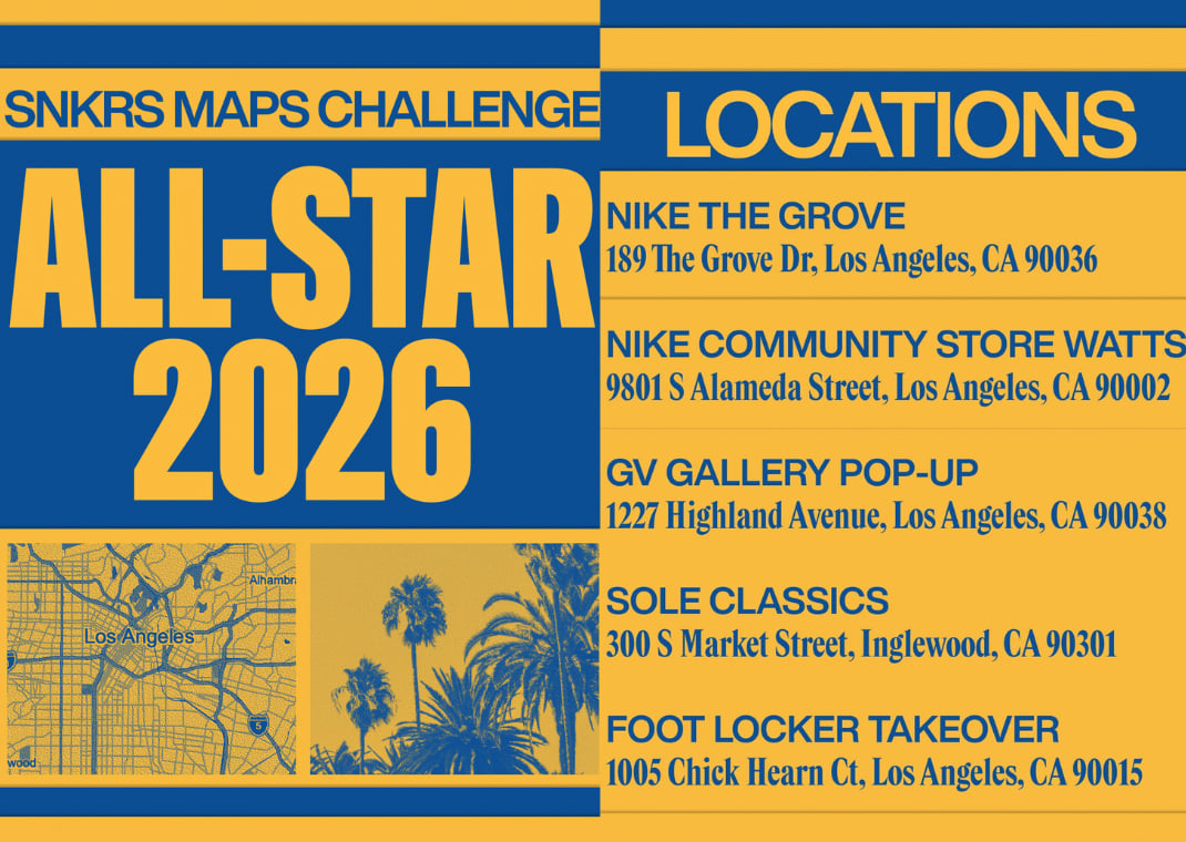 Nike SNKRS Map Challenge All-Star 2026