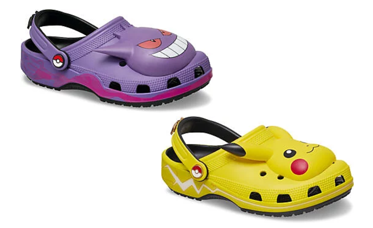 The Pokémon x Crocs 30th Anniversary Collection Expands with Pikachu and Gengar Clogs