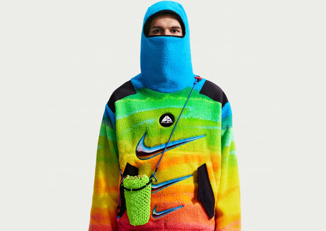 Nike ACG x Cactus Plant Flea Market SS26 balaclava hoodie multicolour official look
