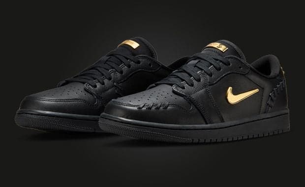 Air Jordan 1 MM Low Black Metallic Gold (W)