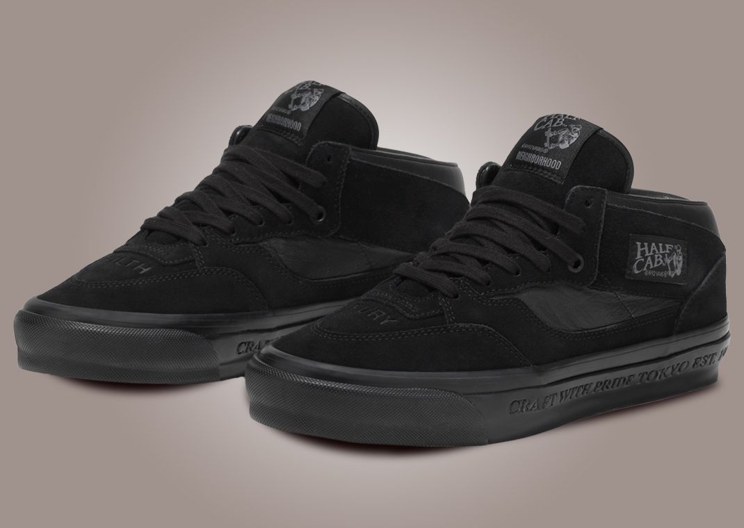 NEIGHBORHOOD x Vans OTW Half Cab 33 Black Angle