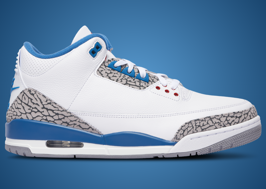 Air Jordan 3 Retro True Blue - Lateral