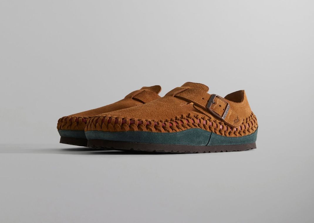 Kith x Birkenstock Braided London Brown Angle