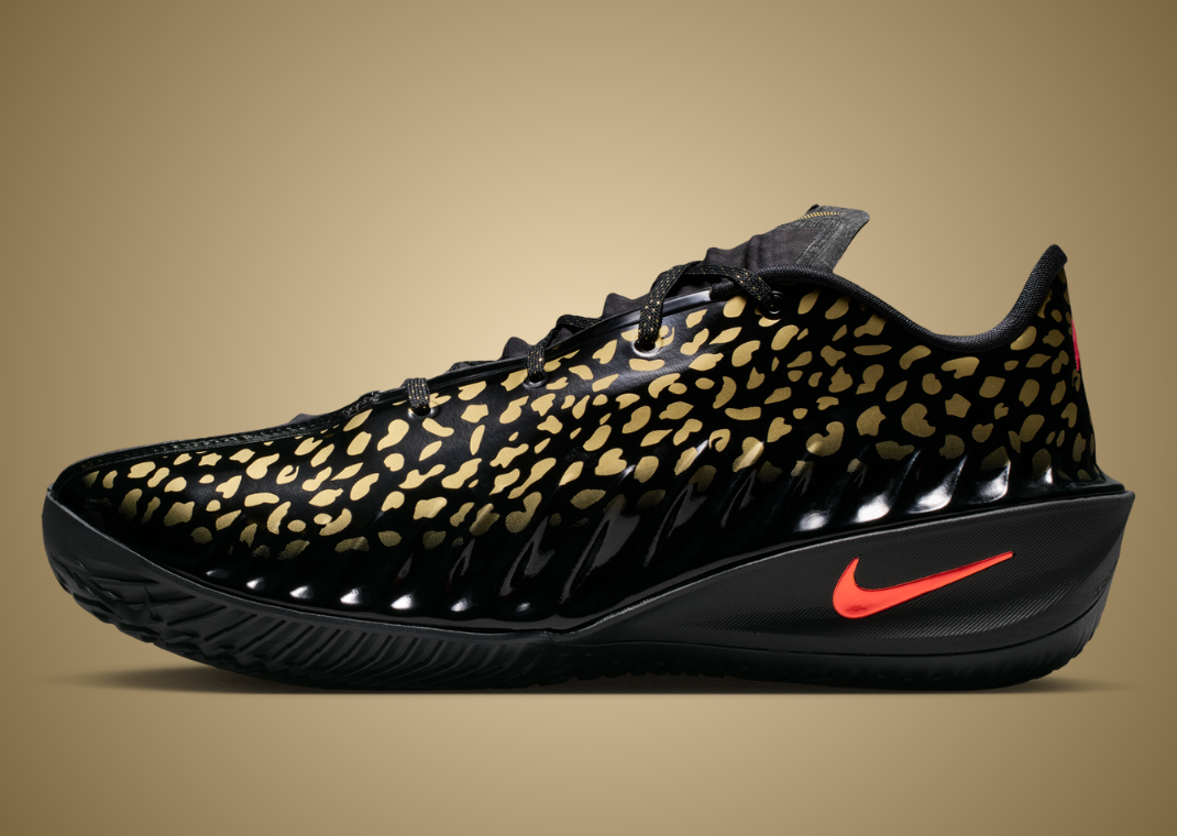 Victor Wembanyama x Nike GT Cut 4 Gold Panther PE - Lateral