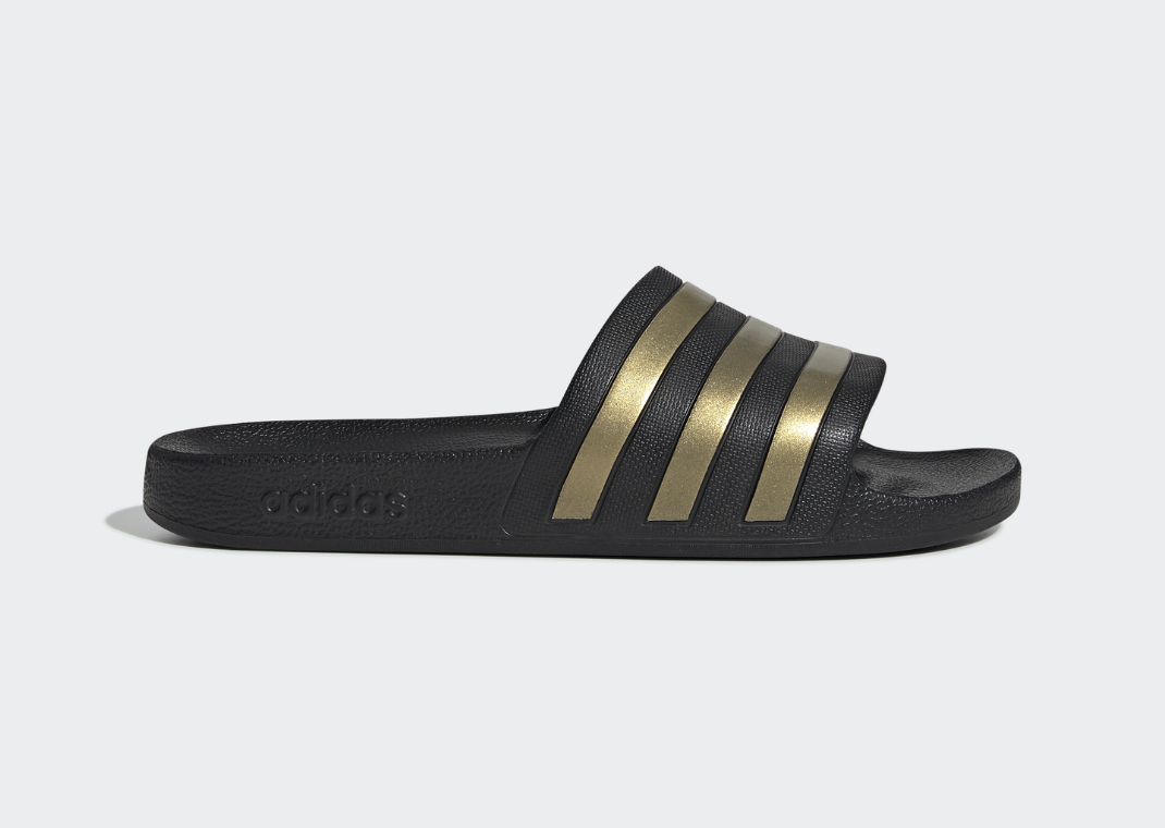 adidas Adilette Aqua Black Gold