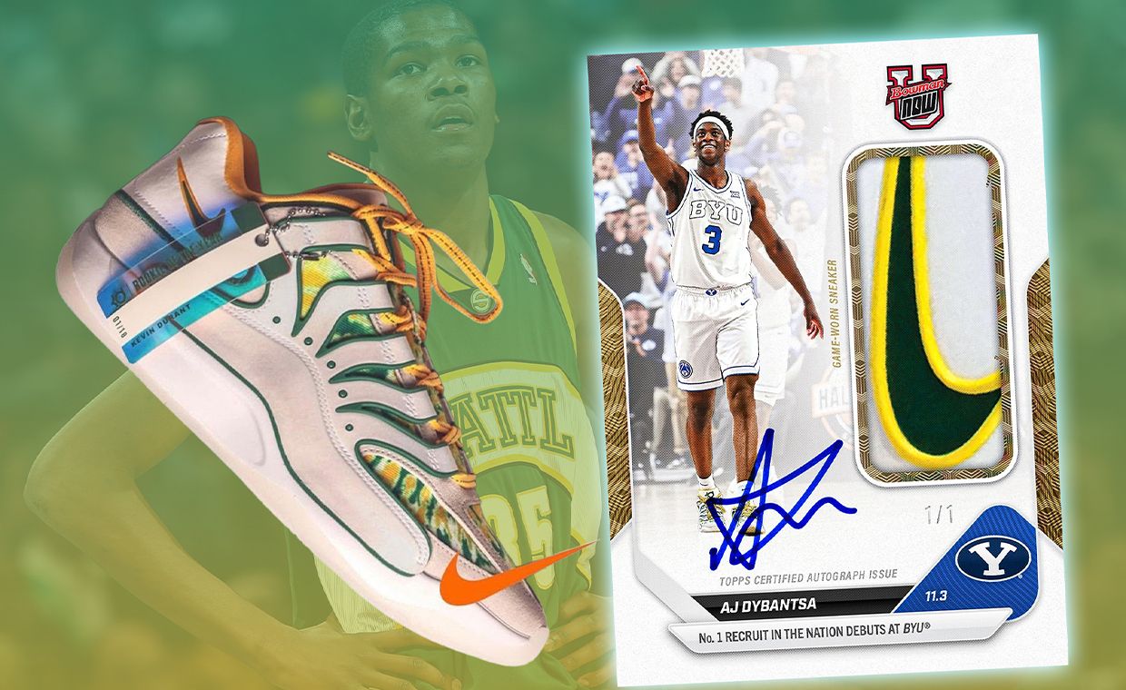 Signed AJ Dybantsa Bowman Card with Piece of Nike KD 18 ROTY Sells for $20,000