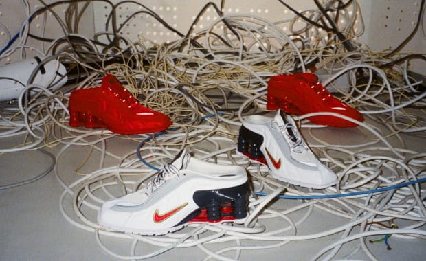 The New Martine Rose x Nike Shox R4 Mule Pack Releases This Week
