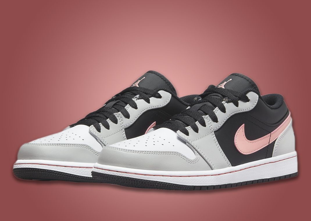 Air Jordan 1 Low "Grey Fog Bleached Coral"