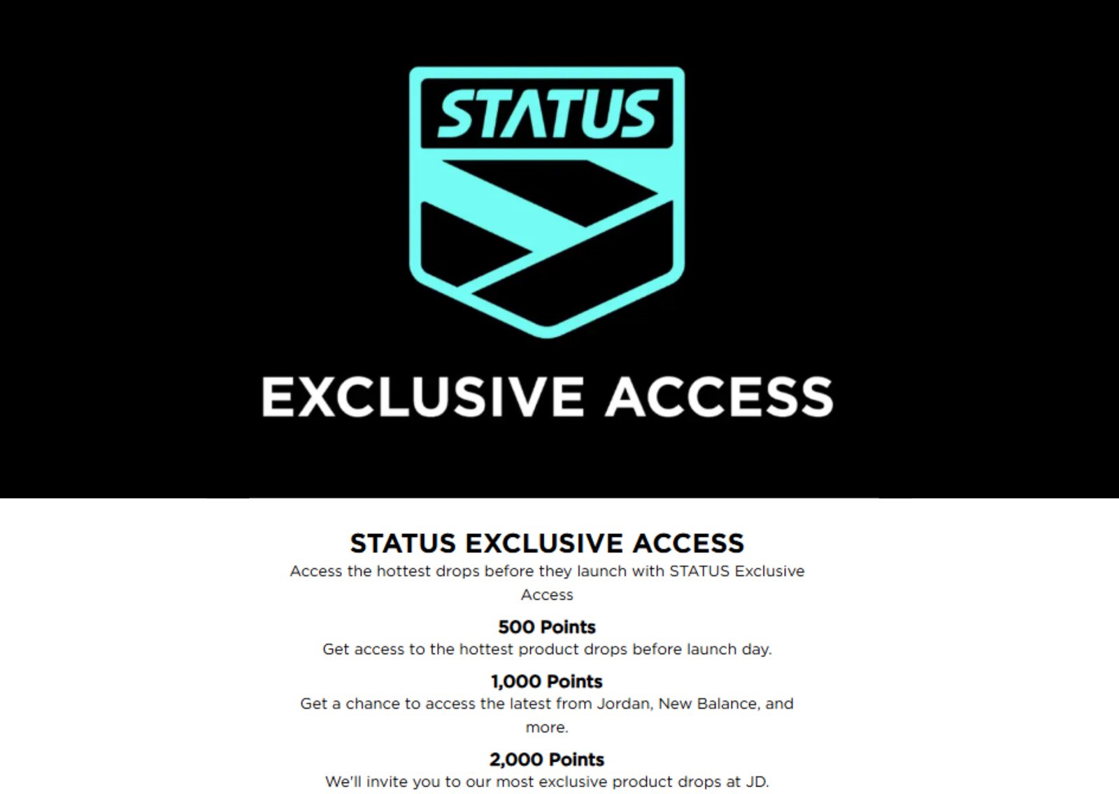 JD Sports Exclusive Access Explained
