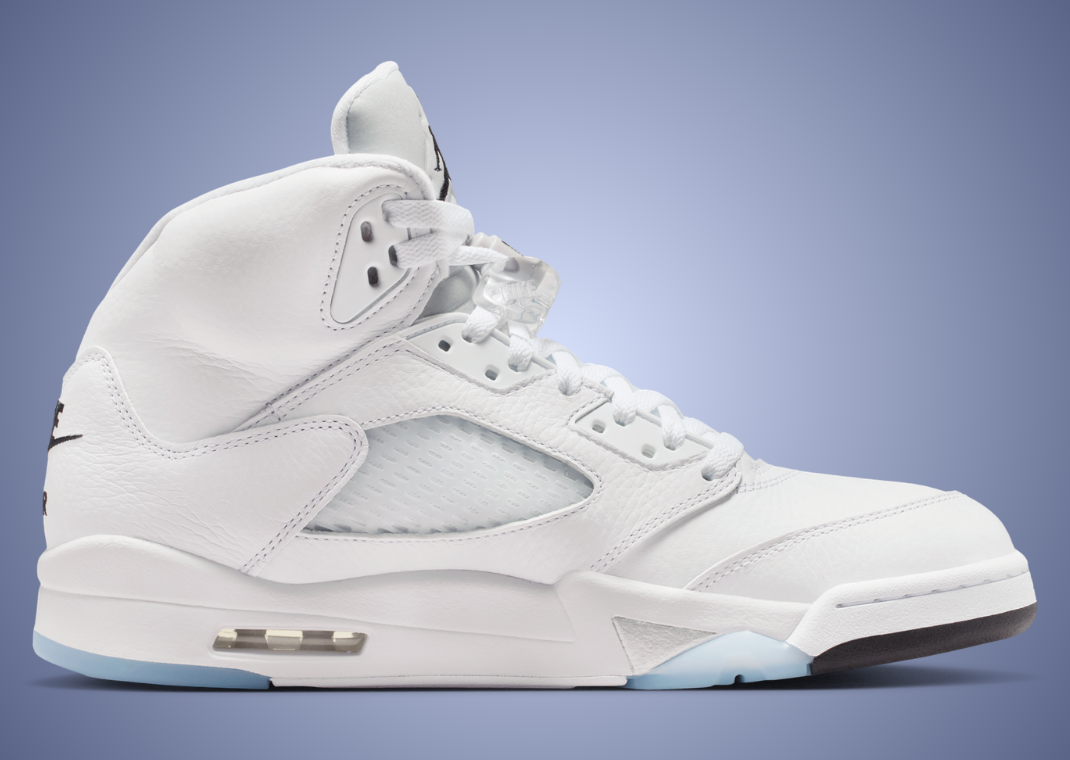 Air Jordan 5 Retro White Metallic - Medial